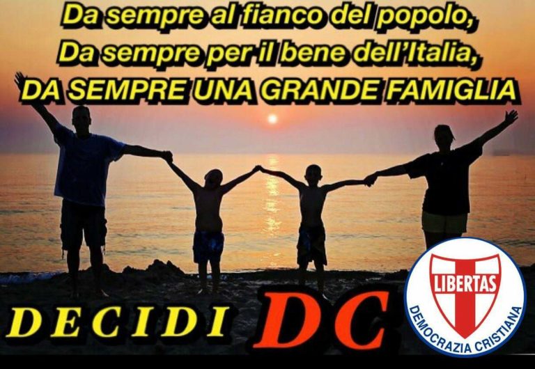 Mercoledì 20 Giugno 2018 – Ore 10.30 – Roma – Incontro per la Federazione della Democrazia Cristiana.