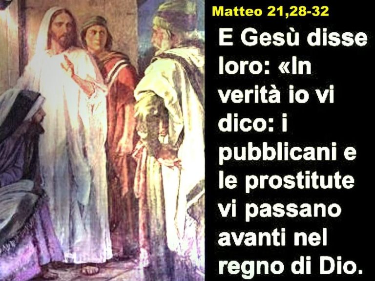 Il Vangelo di Domenica 27 settembre 2020