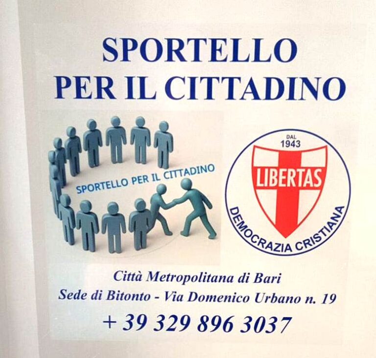D.C. BITONTO (BA) – 24-05-2025: PARTITO IL CONTO ALLA ROVESCIA PER L’INAUGURAZIONE DELLA NUOVA SEDE DELLA DEMOCRAZIA CRISTIANA DELLA PROVINCIA DI BARI !